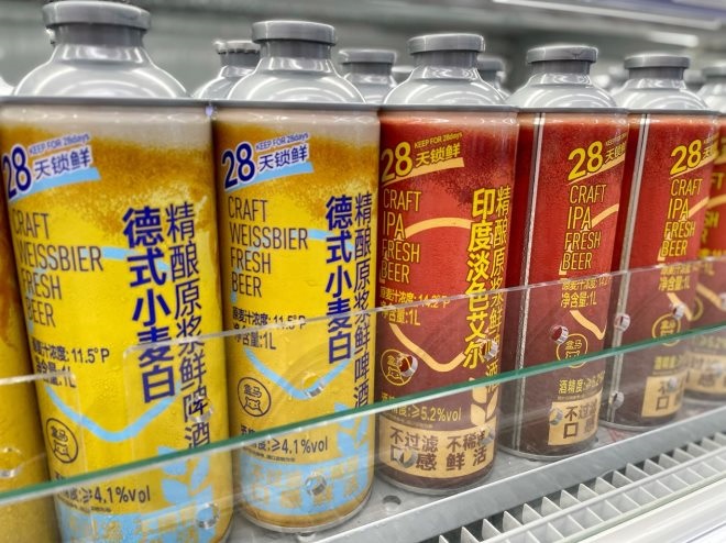 江門紅酒貨架定制廠家：精釀啤酒迎來發(fā)展元年？盒馬鮮啤同比增長600％